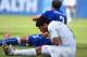NATAL, BRAZIL - JUNE 24: Luis Suarez of Uruguay and Giorgio Chiellini of Italy react after a clash during the 2014 FIFA World Cup Brazil Group D match between Italy and Uruguay at Estadio das Dunas on June 24, 2014 in Natal, Brazil. (Photo by Matthias Hangst/Getty Images)