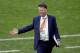 Netherlands' head coach Louis van Gaal smiles after Netherlands' Arjen Robben scored the opening goal during the group B World Cup soccer match between Australia and the Netherlands at the Estadio Beira-Rio in Porto Alegre, Brazil, Wednesday, June 18, 2014. (AP Photo/Michael Sohn)