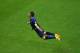SALVADOR, BRAZIL - JUNE 13: Robin van Persie of the Netherlands scores the team's first goal with a diving header in the first half during the 2014 FIFA World Cup Brazil Group B match between Spain and Netherlands at Arena Fonte Nova on June 13, 2014 in Salvador, Brazil. (Photo by Jeff Gross/Getty Images)