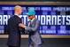 Jun 26, 2014; Brooklyn, NY, USA; Shabazz Napier (Connecticut) shakes hands with NBA commissioner Adam Silver after being selected as the number twenty-four overall pick to the Charlotte Hornets in the 2014 NBA Draft at the Barclays Center. Mandatory Credit: Brad Penner-USA TODAY Sports