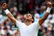 LONDON, ENGLAND - JUNE 26: Rafael Nadal of Spain celebrates after winning his Gentlemen's Singles second round match against Lukas Rosol of Czech Republic on day four of the Wimbledon Lawn Tennis Championships at the All England Lawn Tennis and Croquet Club at Wimbledon on June 26, 2014 in London, England. (Photo by Jan Kruger/Getty Images)