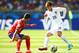 BELO HORIZONTE, BRAZIL - JUNE 24: Adam Lallana of England controls the ball against Oscar Duarte of Costa Rica during the 2014 FIFA World Cup Brazil Group D match between Costa Rica and England at Estadio Mineirao on June 24, 2014 in Belo Horizonte, Brazil. (Photo by Richard Heathcote/Getty Images)