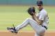 Detroit Tigers starting pitcher Justin Verlander delivers in the first inning of a baseball game against the Cleveland Indians, Tuesday, May 20, 2014, in Cleveland. (AP Photo/Tony Dejak)