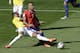 Chile's Arturo Vidal is fouled by Brazil's Luiz Gustavo, left, during the World Cup round of 16 soccer match between Brazil and Chile at the Mineirao Stadium in Belo Horizonte, Brazil, Saturday, June 28, 2014. (AP Photo/Hassan Ammar)