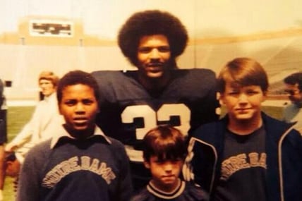 Photo: 11-Year-Old Kevin Sumlin Meets Ex Notre Dame RB Ferguson