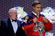 PHILADELPHIA, PA - JUNE 27: Aaron Ekblad is selected first overall by the Florida Panthers in the first round of the 2014 NHL Draft at the Wells Fargo Center on June 27, 2014 in Philadelphia, Pennsylvania. (Photo by Bruce Bennett/Getty Images)