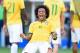 June 28, 2014; Belo Horizonte, BRAZIL; Brazil player Marcelo celebrates after defeating Chile in the round of sixteen match in the 2014 World Cup at Estadio Mineirao. Mandatory Credit: Tim Groothuis/Witters Sport via USA TODAY Sports