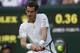 Andy Murray of Britain plays a return to Roberto Bautista Agut of Spain during their men's singles match at the All England Lawn Tennis Championships in Wimbledon, London, Friday June 27, 2014. (AP Photo/Sang Tan)