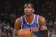 OAKLAND, CA - MARCH 30: Amar'e Stoudemire #1 of the New York Knicks attempts a free throw shot against the Golden State Warriors on March 30, 2014 at Oracle Arena in Oakland, California. NOTE TO USER: User expressly acknowledges and agrees that, by downloading and or using this photograph, user is consenting to the terms and conditions of Getty Images License Agreement. Mandatory Copyright Notice: Copyright 2014 NBAE (Photo by Rocky Widner/NBAE via Getty Images)