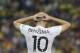 France's Karim Benzema puts his hands on his head during the group E World Cup soccer match between Ecuador and France at the Maracana Stadium in Rio de Janeiro, Brazil, Wednesday, June 25, 2014. (AP Photo/Christophe Ena)