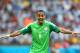 PORTO ALEGRE, BRAZIL - JUNE 25: Peter Odemwingie of Nigeria reacts during the 2014 FIFA World Cup Brazil Group F match between Nigeria and Argentina at Estadio Beira-Rio on June 25, 2014 in Porto Alegre, Brazil. (Photo by Paul Gilham/Getty Images)