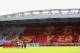 LIVERPOOL, ENGLAND - APRIL 13: The Liverpool and Manchester City players acknowledge a minutes silence for the Hillsborough victims on the 25th anniversary of the tragedy prior to the Barclays Premier League match between Liverpool and Manchester City at Anfield on April 13, 2014 in Liverpool, England. (Photo by Alex Livesey/Getty Images)