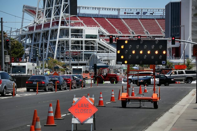 49ers Practice Levi's Stadium Event, Without Fans