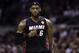 Jun 15, 2014; San Antonio, TX, USA; Miami Heat forward LeBron James (6) calls a play during the first quarter against the San Antonio Spurs in game five of the 2014 NBA Finals at AT&T Center. Mandatory Credit: Bob Donnan-USA TODAY Sports