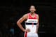 WASHINGTON, DC - APRIL 27: Trevor Ariza #1 of the Washington Wizards stands on the court against the Chicago Bulls Game Four of the Eastern Conference Quarterfinals on April 27, 2014 at Verizon Center in Washington, DC. NOTE TO USER: User expressly acknowledges and agrees that, by downloading and/or using this Photograph, user is consenting to the terms and conditions of the Getty Images License Agreement. Mandatory Copyright Notice: Copyright 2014 NBAE (Photo by Ned Dishman/NBAE via Getty Images)