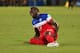 NATAL, BRAZIL - JUNE 16: An injured Jozy Altidore of the United States lies on the field during the 2014 FIFA World Cup Brazil Group G match between Ghana and the United States at Estadio das Dunas on June 16, 2014 in Natal, Brazil. (Photo by Michael Steele/Getty Images)