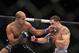 Frankie Edgar, right, in action against BJ Penn during their UFC fight at the TD Garden on Saturday, August 28, 2010 in Boston, MA. Edgar retained his UFC lightweight title via unanimous decision. (AP Photo/Gregory Payan)