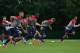 SAO PAULO, BRAZIL - JUNE 10: Clint Dempsey, Graham Zusi, Jozy Altidore, Aron Johannsson, and Chris Wondolowski of the United States work out during their training session at Sao Paulo FC on June 10, 2014 in Sao Paulo, Brazil. (Photo by Kevin C. Cox/Getty Images)