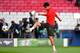 LISBON, PORTUGAL - MAY 23: Diego Costa of Club Atletico de Madrid shoots during a Club Atletico de Madrid training session ahead of the UEFA Champions League Final against Real Madrid at Estadio da Luz on May 23, 2014 in Lisbon, Portugal. (Photo by Laurence Griffiths/Getty Images)