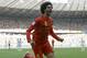 Belgium's Marouane Fellaini celebrates after scoring his side's first goal during the group H World Cup soccer match between Belgium and Algeria at the Mineirao Stadium in Belo Horizonte, Brazil, Tuesday, June 17, 2014. (AP Photo/Hassan Ammar)