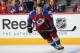DENVER, CO - SEPTEMBER 20: Brad Malone #42 of the Colorado Avalanche warms up prior to facing the Los Angeles Kings during their preseason game at the Pepsi Center on September 20, 2013 in Denver, Colorado. The Avalanche defeated the Kings 4-3 in overtime. (Photo by Doug Pensinger/Getty Images)