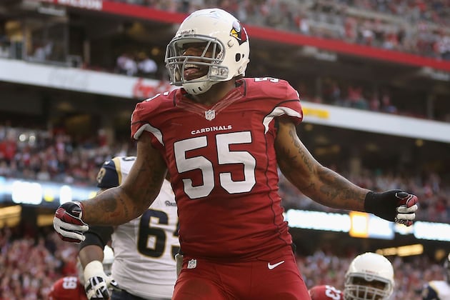 Cards' Bruce Arians: John Abraham a Freak of Nature