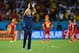SALVADOR, BRAZIL - JULY 01: Head coach Jurgen Klinsmann of the United States acknowledges the fans after losing to Belgium 2-1 in extra time during the 2014 FIFA World Cup Brazil Round of 16 match between Belgium and the United States at Arena Fonte Nova on July 1, 2014 in Salvador, Brazil. (Photo by Jamie McDonald/Getty Images)