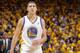 OAKLAND, CA - MAY 1: Klay Thompson #11 of the Golden State Warriors in a game against the Los Angeles Clippers in Game Six of the Western Conference Quarterfinals during the 2014 NBA Playoffs at Oracle Arena on May 1, 2014 in Oakland, California. NOTE TO USER: User expressly acknowledges and agrees that, by downloading and/or using this Photograph, user is consenting to the terms and conditions of Getty Images License Agreement. Mandatory Copyright Notice: Copyright 2014 NBAE (Photo by Rocky Widner/NBAE via Getty Images)