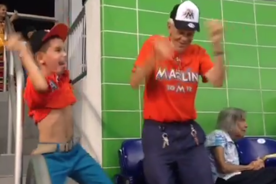 Young Miami Marlins Fan Who Freaked out on Camera Returns for Another Dance