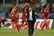 Belgium's head coach Marc Wilmots celebrates after Kevin De Bruyne scored his side's first goal in extra time during the World Cup round of 16 soccer match between Belgium and the USA at the Arena Fonte Nova in Salvador, Brazil, Tuesday, July 1, 2014. (AP Photo/Natacha Pisarenko)