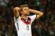 PORTO ALEGRE, BRAZIL - JUNE 30: Thomas Mueller of Germany reacts after a missed chance during the 2014 FIFA World Cup Brazil Round of 16 match between Germany and Algeria at Estadio Beira-Rio on June 30, 2014 in Porto Alegre, Brazil. (Photo by Martin Rose/Getty Images)