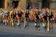 PARIS, FRANCE - JULY 21: Team SKY Procycling lead the bunch during the twenty first and final stage of the 2013 Tour de France, a processional 133.5KM road stage ending in an evening race around the Champs-Elysees, on July 21, 2013 in Paris, France. (Photo by Bryn Lennon/Getty Images)