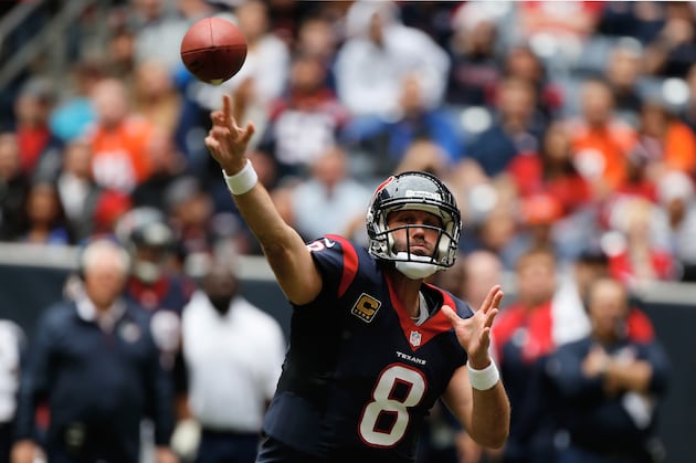 NFL Insider Poll Puts Matt Schaub in Bottom Tier of Starting Quarterbacks