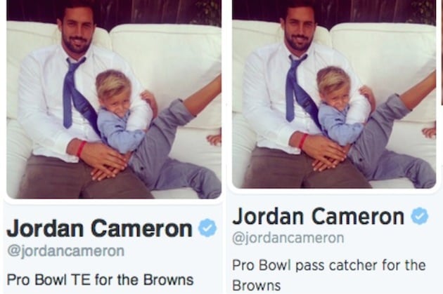 Jordan Cameron Changes Twitter Bio After Jimmy Graham Ruling