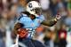 NASHVILLE, TN - DECEMBER 17: Running back Chris Johnson #28 of the Tennessee Titans runs with the ball against the New York Jets at LP Field on December 17, 2012 in Nashville, Tennessee. (Photo by Andy Lyons/Getty Images)