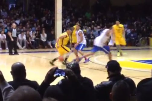 Watch: Steph Crosses over Opponent at Pro-Am