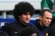 LIVERPOOL, ENGLAND - APRIL 20: Marouane Fellaini of Manchester United looks on from the bench during the Barclays Premier League match between Everton and Manchester United at Goodison Park on April 20, 2014 in Liverpool, England. (Photo by Alex Livesey/Getty Images)