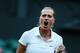 LONDON, ENGLAND - JULY 01: Petra Kvitova of Czech Republic celebrates winning her Ladies' Singles quarter-final match against Barbora Zahlavova Strycova of Czech Republic on day eight of the Wimbledon Lawn Tennis Championships at the All England Lawn Tennis and Croquet Club on July 1, 2014 in London, England. (Photo by Jan Kruger/Getty Images)