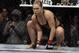 Ronda Rousey prepares for a UFC 170 mixed martial arts women's bantamweight title fight against Sara McMann on Saturday, Feb. 22, 2014, in Las Vegas. (AP Photo/Isaac Brekken)