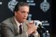 LOS ANGELES, CA - JUNE 03: Dean Lombardi, President and General Manager of the Los Angeles Kings, speaks during Media Day for the 2014 NHL Stanley Cup Final at Staples Center on June 3, 2014 in Los Angeles, California. (Photo by Bruce Bennett/Getty Images)