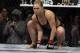 Ronda Rousey prepares for a UFC 170 mixed martial arts women's bantamweight title fight against Sara McMann on Saturday, Feb. 22, 2014, in Las Vegas. (AP Photo/Isaac Brekken)