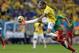 Brazil's Neymar controls a ball during the group A World Cup soccer match between Cameroon and Brazil at the Estadio Nacional in Brasilia, Brazil, Monday, June 23, 2014. (AP Photo/Dolores Ochoa)
