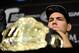 Chris Weidman looks on during the post fight news conference after his victory over Anderson Silva at a UFC 162 mixed martial arts middleweight championship bout Saturday, July 6, 2013, in Las Vegas. Weidman won with a second round TKO. (AP Photo/David Becker)