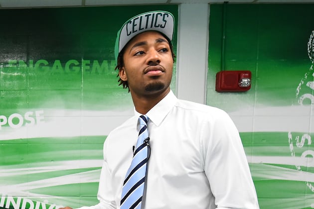 James Young Takes in First Baseball Game at Fenway