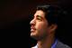 BARCELONA, SPAIN - MAY 14: Luis Suarez of Liverpool faces the media during the presentation as new Ambassador for 888poker on May 14, 2014 in Barcelona, Spain. (Photo by David Ramos/Getty Images)