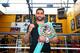 BOLTON, ENGLAND - MAY 12: Amir Khan poses during the launch of The Amir Khan Foundation at the at the Gloves Community Centre on May 12, 2014 in Bolton, England. (Photo by Jan Kruger/Getty Images)