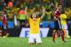 FORTALEZA, BRAZIL - JULY 04: David Luiz of Brazil celebrates after defeating Colombia 2-1 during the 2014 FIFA World Cup Brazil Quarter Final match between Brazil and Colombia at Castelao on July 4, 2014 in Fortaleza, Brazil. (Photo by Jamie McDonald/Getty Images)