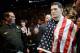 Dec 28, 2013; Las Vegas, NV, USA; Chris Weidman gets ready to enter the cage for his UFC middleweight championship bout against Anderson Silva at the MGM Grand Garden Arena. Weidman won. Mandatory Credit: Jayne Kamin-Oncea-USA TODAY Sports