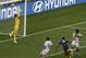 Germany's Mats Hummels, right, scores the opening goal past France's goalkeeper Hugo Lloris, left, during the World Cup quarterfinal soccer match between Germany and France at the Maracana Stadium in Rio de Janeiro, Brazil, Friday, July 4, 2014. (AP Photo/Thanassis Stavrakis)