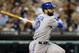 Jun 3, 2014; Detroit, MI, USA; Toronto Blue Jays right fielder Jose Bautista (19) hits an RBI single in the ninth inning against the Detroit Tigers at Comerica Park. Toronto won 5-3. Mandatory Credit: Rick Osentoski-USA TODAY Sports
